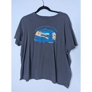 Columbia Women Van Graphic T-Shirt Gorpcore Outdoor XXL Plus